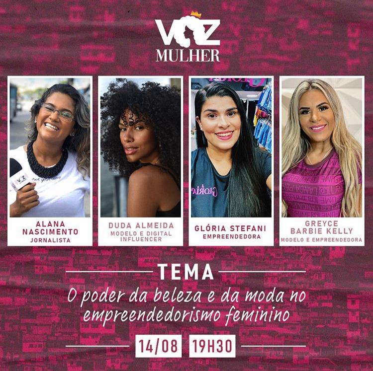 Voz Mulher debate empreendedorismo e beleza