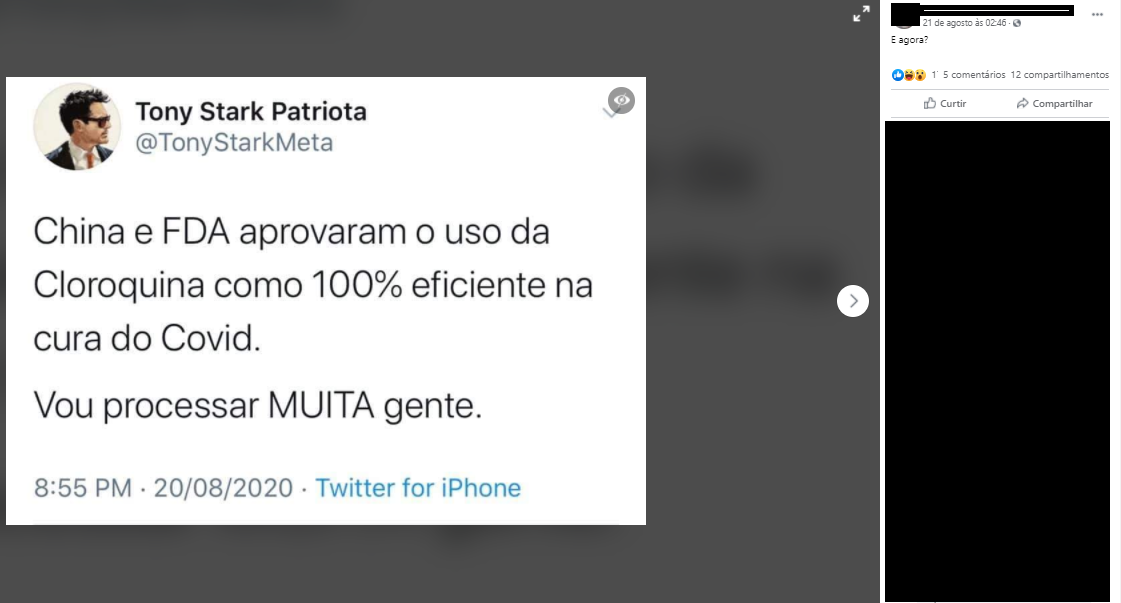 FDA e China NÃO aprovaram o uso de cloroquina para cura da Covid-19