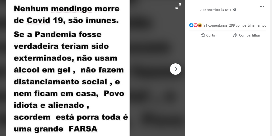 Pessoas em situação de rua NÃO são imunes a Covid-19