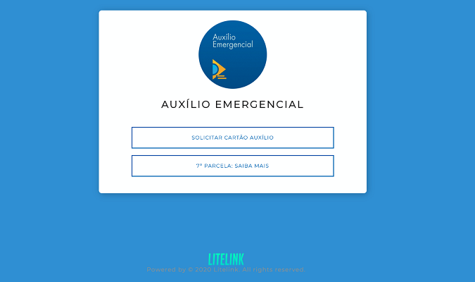 É FALSO o site que pede para acessar sétima parcela do Auxílio Emergencial