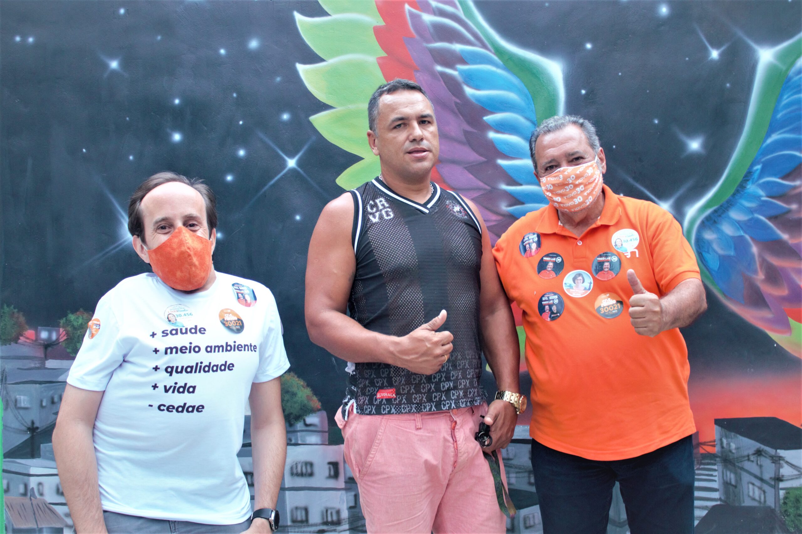 Fred Luz (Novo) visita a Fazendinha, no Complexo do Alemão