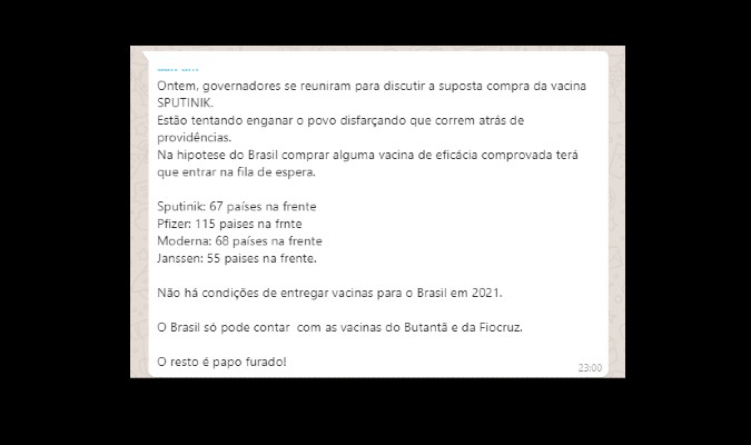 Brasil NÃO terá que entrar na fila de espera para comprar vacinas