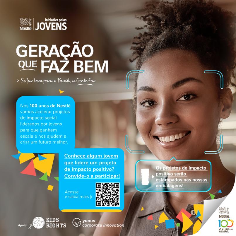 Nestlé lança ação para dar visibilidade a projetos sociais liderados por jovens brasileiros