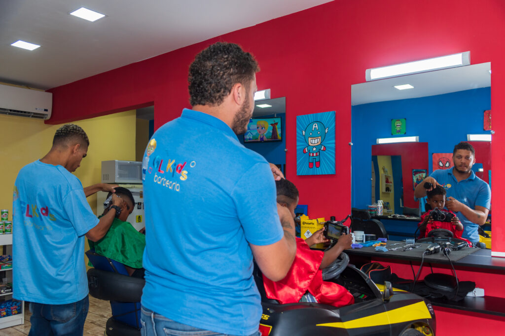 Barbearia GL Kids Foto: Selma Souza/Voz das Comunidades